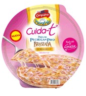 Pizza De Pechuga De Pavo Braseada Reducida En Grasa Campofrío - Cuida-t + 345 G.