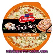Pizza De Pollo, Pimientos Y Queso Masa Extra Crujiente Campofrío - Finissimas 295 G.