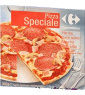 Pizza Especial Masa Fina Carrefour 350 G.