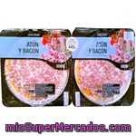 Pizza Fresca Atun Bacon, Hacendado, Bipack 440 G