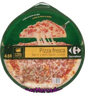 Pizza Fresca De Atún Y Bacon Carrefour 400 G.