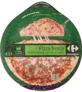 Pizza Fresca De Jamón Y Queso Carrefour 400 G.