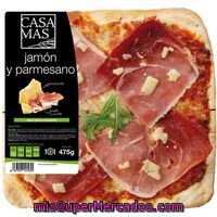 Pizza Jamón-queso Parmesano Casa Mas, 1 Unid., 475 G