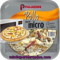 Pizza Mini Micro Pollo Palacios, 225 G