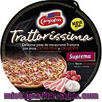 Pizza Trattorissima Con Carne, Bacón Y Mozzarella Campofrío 335 G.