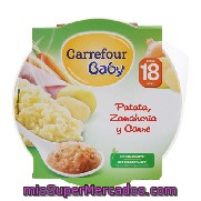 Plato De Patata, Zanahoria Y Carne Carrefour Baby 260 G.