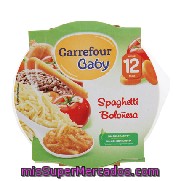 Plato De Spaguetti Boloñesa Carrefour Baby 230 G.