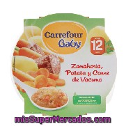 Plato De Zanahoria, Patata Y Carne De Vacuno Carrefour Baby 230 G.