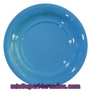 Platos Plástico Azul 23 Cm Carrefour Home 6ud