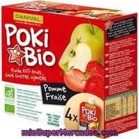 Poki De Manzana-fresa Danival, Pack 360 G