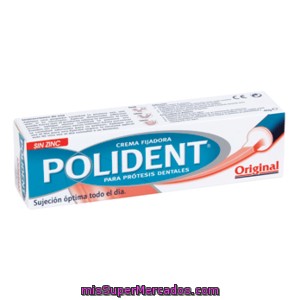 Polident Crema Fijadora Para Protesis Dental Tubo 40 Gr