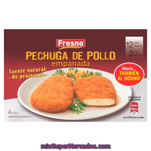 Pollo Empanado Congelado, Fresno, Paquete 400 G