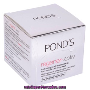 Ponds Regener-activ Crema De Noche Antiarrugas Todo Tipo De Piel 50 Ml