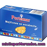 Portomar Serie Nautica Mejillones En Escabeche De Las Rías Gallegas 4-6 Piezas Lata 68 G