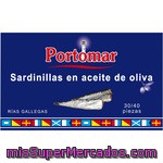 Portomar Serie Nautica Sardinillas De Las Rías Gallegas En Aceite De Oliva 30-40 Piezas Lata 81 G Neto Escurrido
