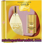 Posseidon Gold Eau De Toilette Woman Spray 150 Ml + Crema Hidratante Anti-edad Día Spf-15 Frasco 50 Ml