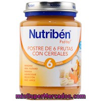 Postre 6 Frutas Con Cereales Nutriben, Tarrito 200 G