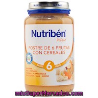 Postre De 6 Frutas Con Cereales Nutriben, Tarrito 250 G