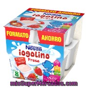 Postre De Fresa Nestlé - Iogolino Pack 8x100 G.