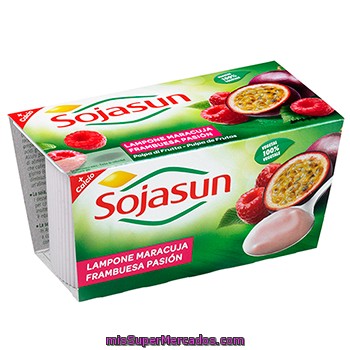 Postre De Soja Frambuesa-maracuya Triballat, Pack 2x100 G