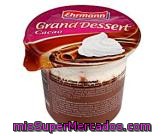 Postre Lácteo De Chocolate Con Avellanas Y Extra De Nata Grand Desert Ehrmann 200 Gramos