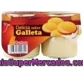 Postre Lácteo De Galletas Auchan 2 Unidades De 135 Gramos