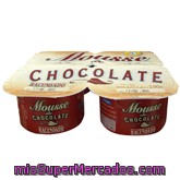 Postre Mousse Chocolate (deliciosamente Ligero), Hacendado, Pack 4 X 62 G - 248 G