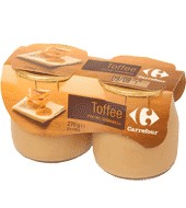Postre Toffe - Sin Gluten Carrefour Pack 2x135 G.