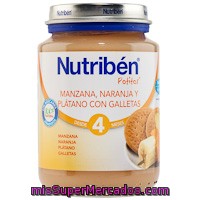 Potito De Manzana-naranja-plát.-galleta Nutriben, Tarrito 200 G