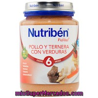 Potito De Ternera Con Verduras Nutriben, Tarrito 200 G