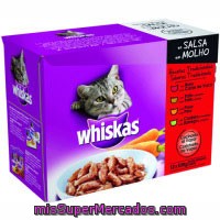 Pouch+1 Carnes Whiskas Pack 12 1 Kg