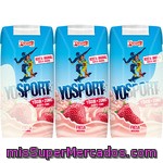 Preparado Lácteo Con Yogur Y Fresa Yosport Pack De 3x200 Ml.