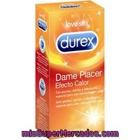Preservativo Dame Placer Efecto Calor Durex, Caja 12 Unid.