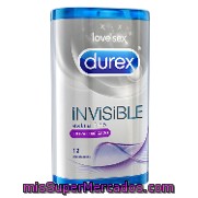 Preservativo Invisible Extralubricado Love Sex Durex 12 Ud.