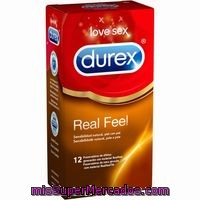 Preservativo Real Feel Durex, Caja 12 Unid.