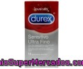 Preservativo Ultra Fino Extra Lubricado, Para Un Mayor Ajuste Y Sensibilidad Durex 12 Unidades