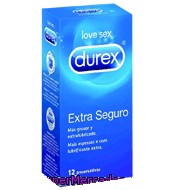 Preservativos Extra Seguro Durex 12 Ud.