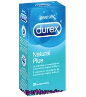 Preservativos Natural Plus Durex 24 Ud.