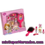Princesa Sofia Set Con Eau De Toilette Infantil Spray 25 Ml + Cepillo Del Pelo + Pasador + Bálsamo Labial + Esmalte De Uñas