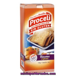 Proceli Biscotes Sin Gluten Caja 150 Gr