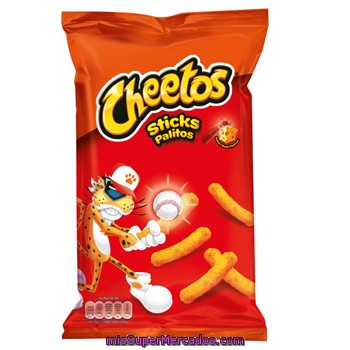 Producto De Aperitivo Horneado Con Forma De Palitos Con Sabor A Queso Y Ketchup Cheetos 96 Gramos