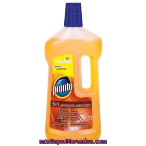 Pronto Limpiador Jabono Madera 5 En 1 Botella 750 Ml