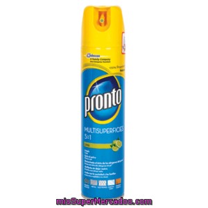 Pronto Limpiador Para Multisuperficies 5 En 1 Spray 300 Ml