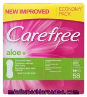 Protege-slip Transpirable Con Aloe Vera Natural Carefree 58 Ud.