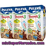 Puleva Peques 3 Preparado Lácteo Con Cereales Al Cacao Desde 12 Meses Pack 3 Envases 200 Ml