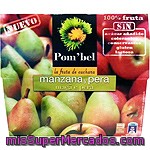 Puré De Manzana-pera, Sin: Azúcar Añadido, Colorantes, Conservantes, Gluten Ni Lactosa Pom`bel Pack 4 Unidades De 100 Gramos