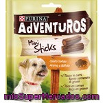 Purina Adventuros Mini Sticks Con Sabor A Búfalo Envase 90 G