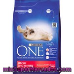 Purina One Digestion Sensible Alimento Especial Para Gatos Con Salmón Y Arroz Paquete 3 Kg