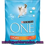 Purina One Light Alimento Especial Para Gatos Rico En Pollo Con Arroz Bolsa 1,5 Kg