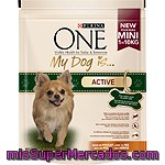 Purina One My Dog Is Active Mezcla De Croquetas Crujientes Y Bocados Tiernos Rico En Pollo Y Arroz Para Perros Mini Bolsa 800 G